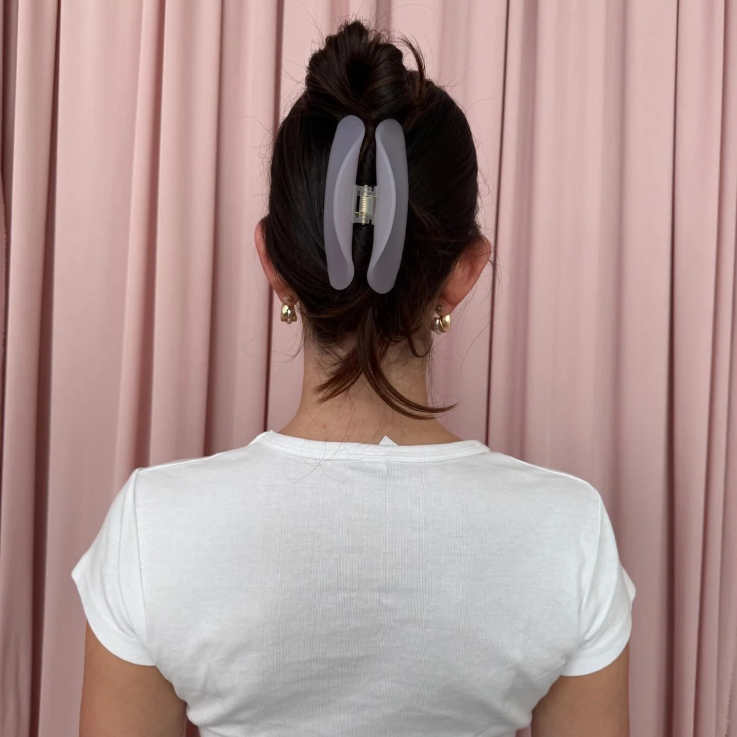 Half Moon Clip in Lilac Smoke - Image 3