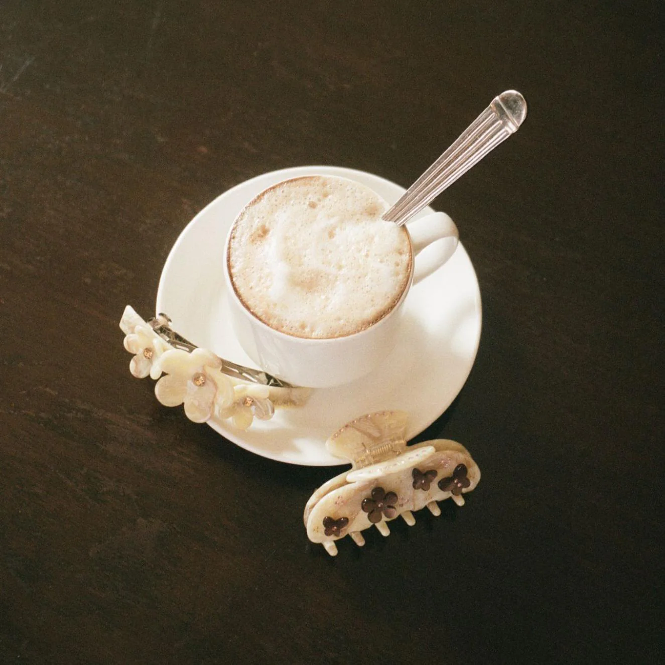 Ponytail Barrette in Chantilly Bloom - Image 4