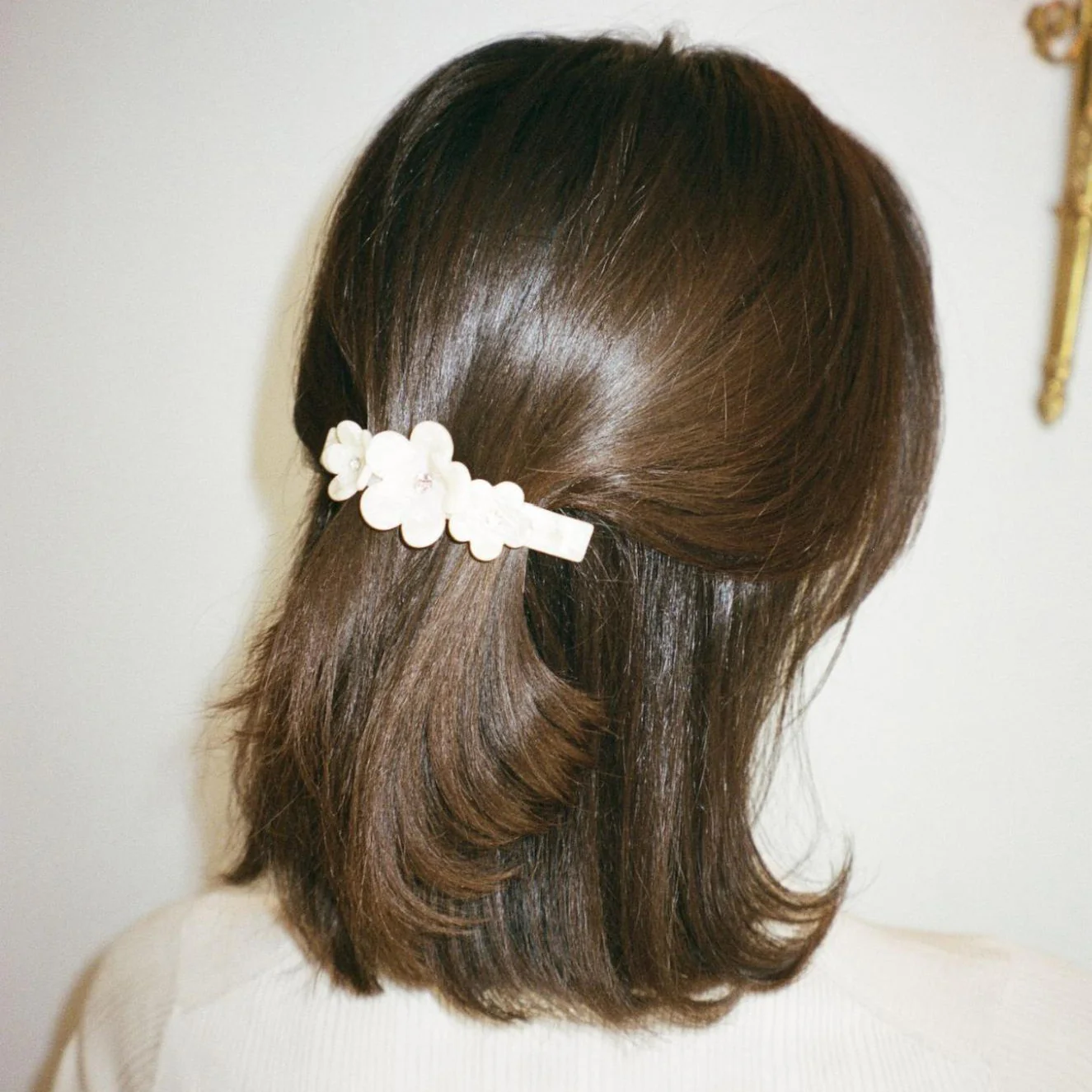 Ponytail Barrette in Chantilly Bloom - Image 5
