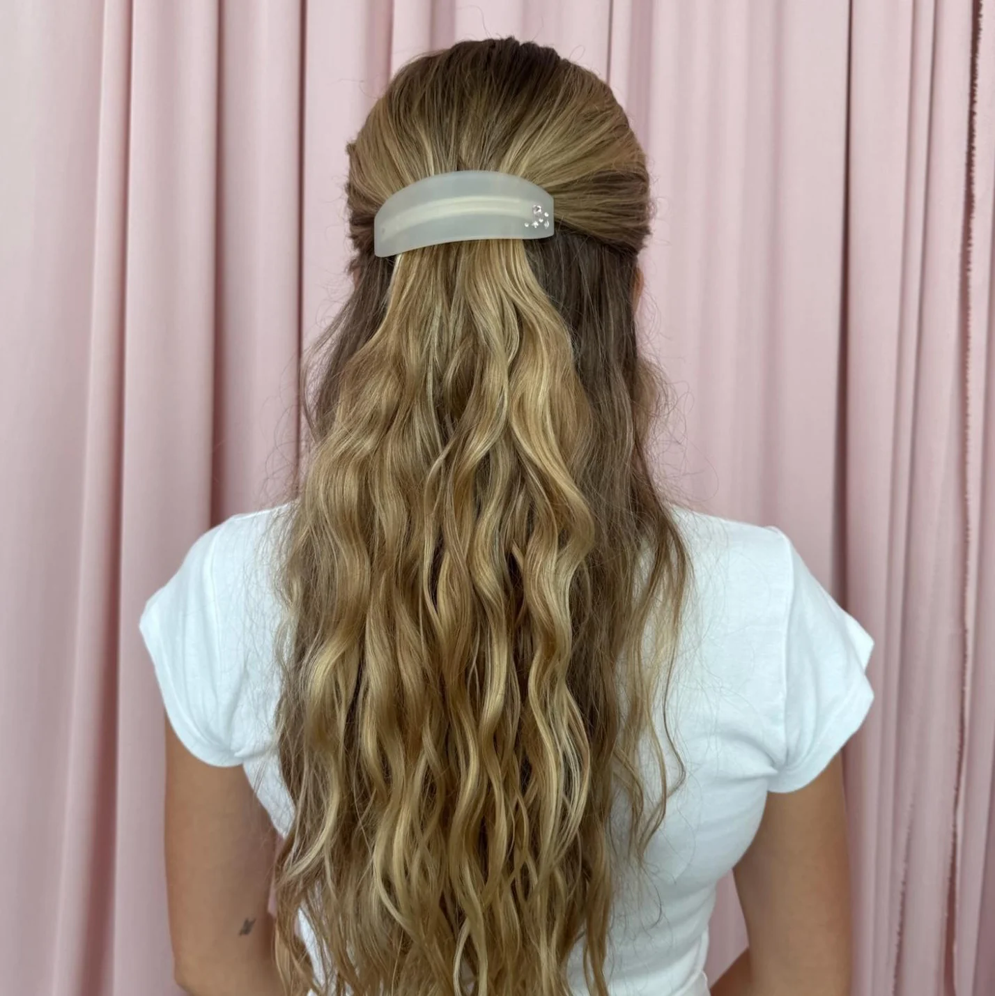 Ponytail Barrette in Grey Smoke - Image 3